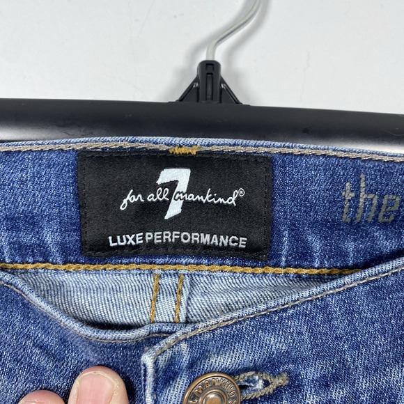 7 For All Mankind The Straight Men's Size 34 Denim Jeans 36x33 Luxe Performance - Picture 7 of 8